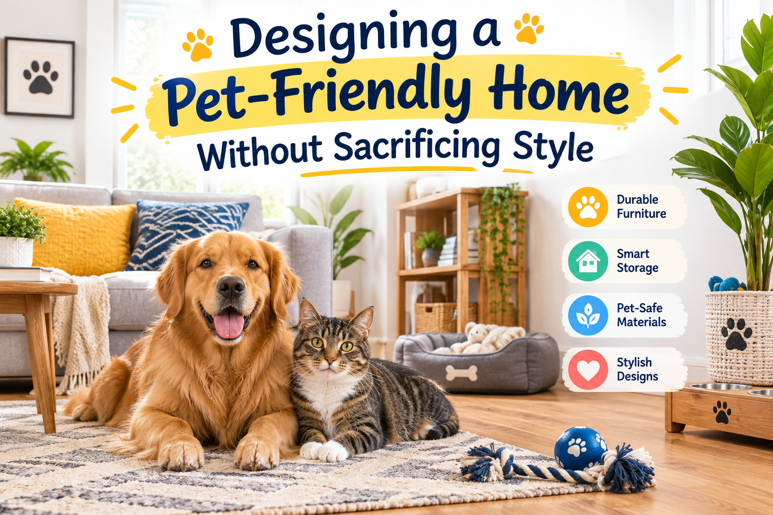 Designing a Pet-Friendly Home Without Sacrificing Style